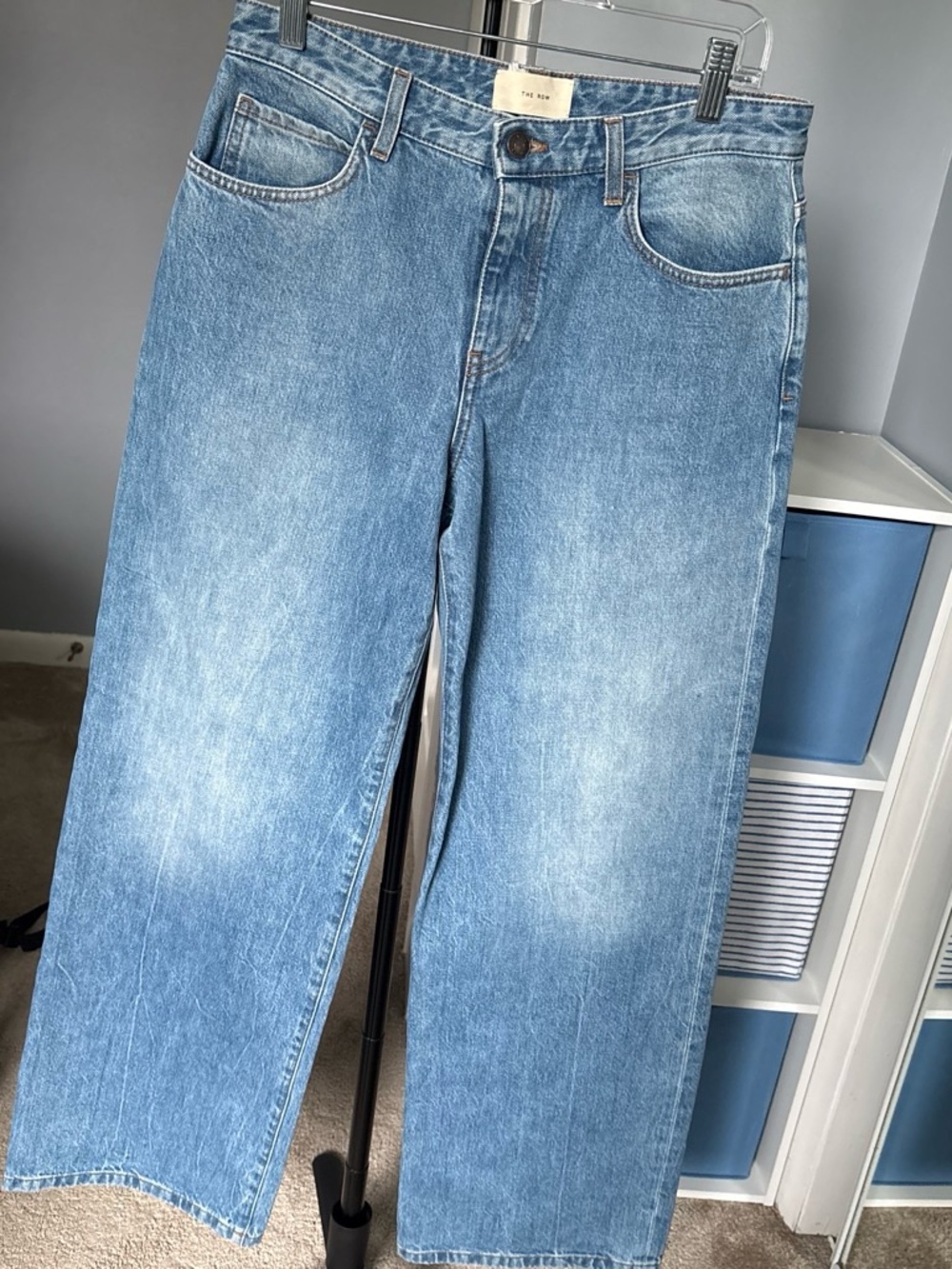 The Row Light Blue Straight-Leg Women's Jeans